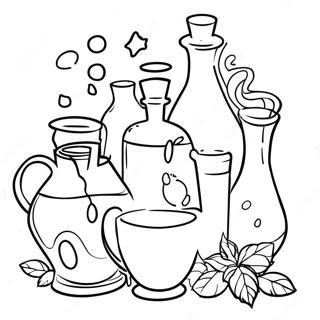 Potions Coloring Page 21642-19923