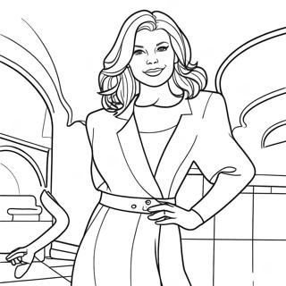 Skyler In Fashion Outfit Coloring Page 21673-20094