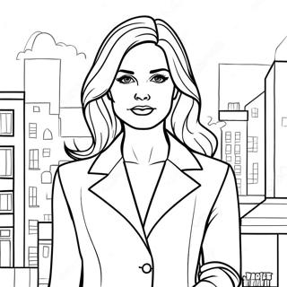 Skyler In Fashion Outfit Coloring Page 21673-20096