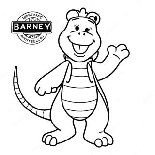 Barney Coloring Page 2171-1780