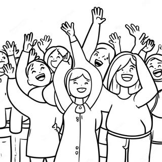 Joyful Worshippers Coloring Page 21723-20133