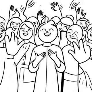 Joyful Worshippers Coloring Page 21723-20136