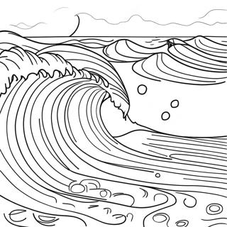 Waves Coloring Page 21732-20140