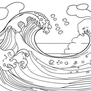 Gentle Ocean Waves Coloring Page 21733-20144