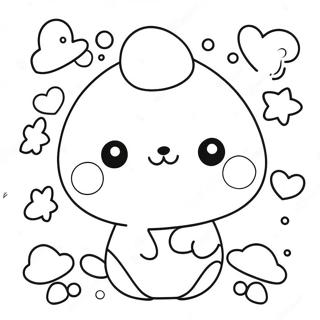 Kawaii Cute Doodle Coloring Page 21782-20178