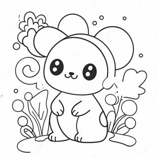 Kawaii Cute Doodle Coloring Page 21782-20179