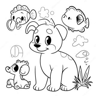 Adorable Animal A To Z Coloring Page 21823-20215