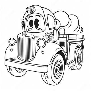 Marshall With Fire Truck Coloring Page 2182-1792