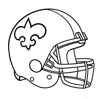 New Orleans Saints Logo Coloring Page 21832-20219