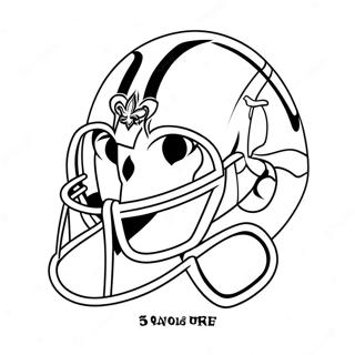 New Orleans Saints Mascot Coloring Page 21833-20221