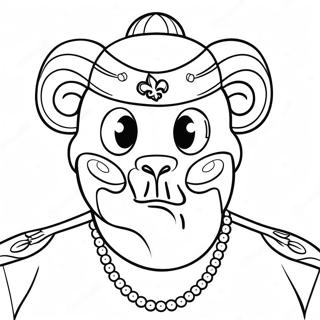 New Orleans Saints Mascot Coloring Page 21833-20222