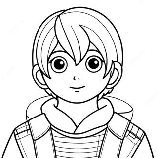 Anime Boy Coloring Page 21842-20226