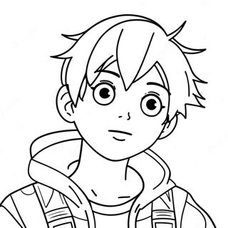 Anime Boy Coloring Page 21842-20227