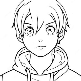 Anime Boy Coloring Page 21842-20228