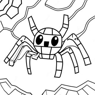 Minecraft Spider Coloring Page 21862-20242