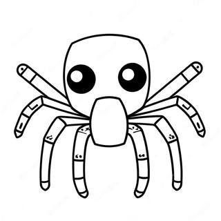 Minecraft Spider Coloring Page 21862-20243