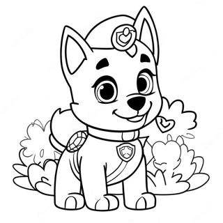 Paw Patrol Easter Coloring Page 21872-20250