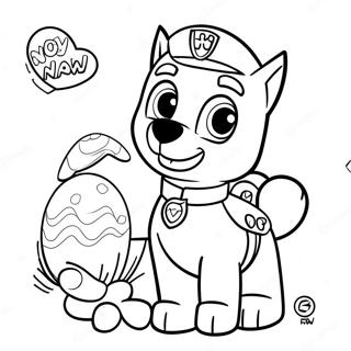 Paw Patrol Easter Coloring Page 21872-20251