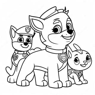 Paw Patrol Easter Coloring Page 21872-20252