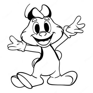 Yakko Warner In A Funny Pose Coloring Page 21893-20269