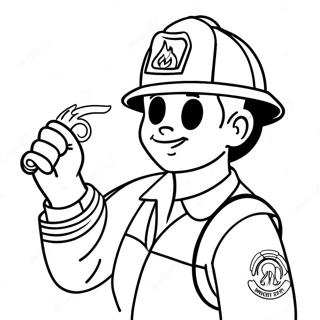 Fire Safety Coloring Page 2191-1794