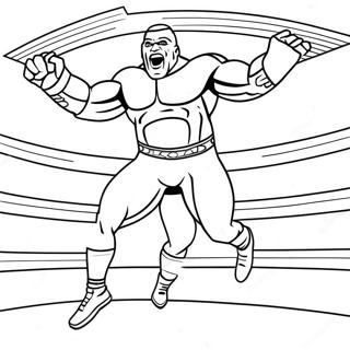 Wwe Wrestler Jumping On Opponent Coloring Page 21943-20310