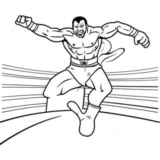 Wwe Wrestler Jumping On Opponent Coloring Page 21943-20312