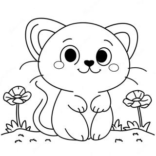 Cute Catnap Poppy Playtime Characters Coloring Page 21994-20341