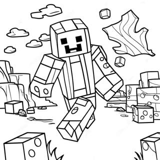 Minecraft Coloring Page 21-19