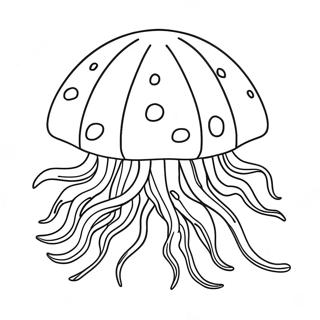 Jellyfish Coloring Page 2201-1804