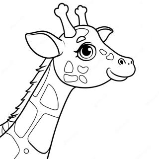 Realistic Giraffe Coloring Page 22043-20379