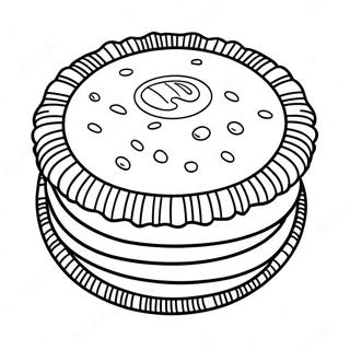 Oreo Cookie Coloring Page 22053-20386