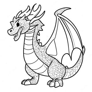 Cool Fire Dragon Coloring Page 22093-20420