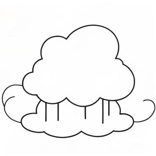 Fluffy White Cloud Coloring Page 2212-1816