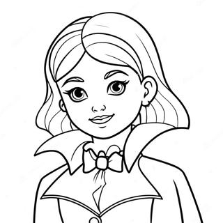 Girl Vampire Coloring Page 22133-20450