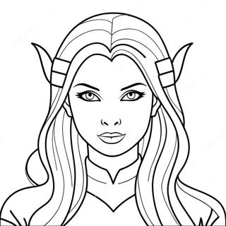 Girl Vampire Coloring Page 22133-20451