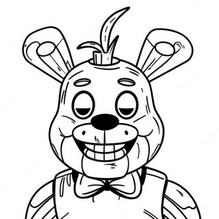 Creepy Springtrap Fnaf Coloring Page 22164-20478