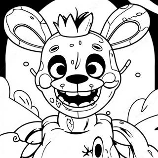 Creepy Springtrap Fnaf Coloring Page 22164-20479