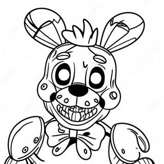 Creepy Springtrap Fnaf Coloring Page 22164-20480