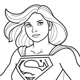 Supergirl Coloring Pages