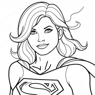 Supergirl Coloring Page 22173-20484