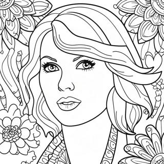 Taylor Swift Album Coloring Pages