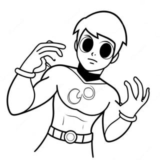 Danny Phantom In Ghost Form Coloring Page 22194-20501