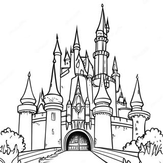 Disney Castle Coloring Page 2221-1818