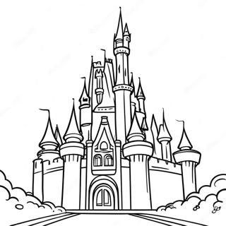 Disney Castle Coloring Page 2221-1819