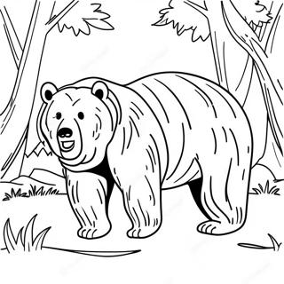 Grizzly Bear Coloring Page 22223-20522