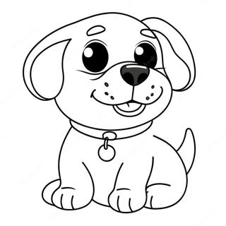 Funny Dog Coloring Page 22243-20538