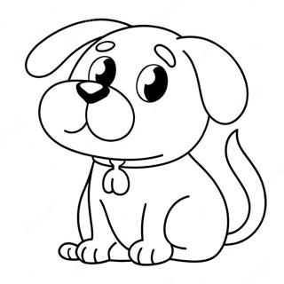 Funny Dog Coloring Page 22243-20539