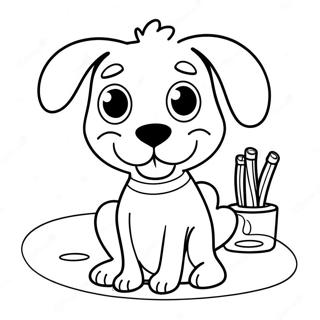 Funny Dog Coloring Page 22243-20540