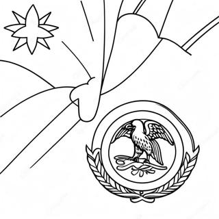 Alabama State Flag Coloring Page 22253-20546